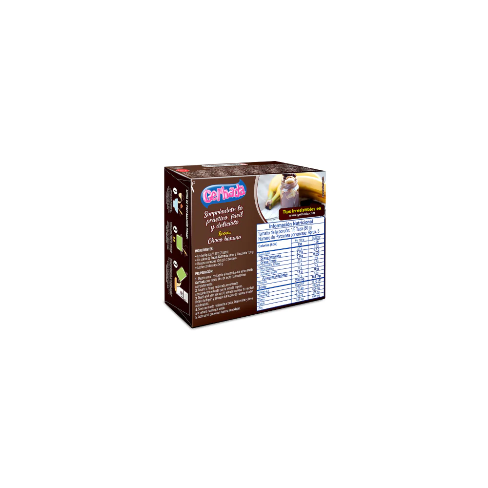 Pudin Chocolate Gel Hada X 100 G - Image 3